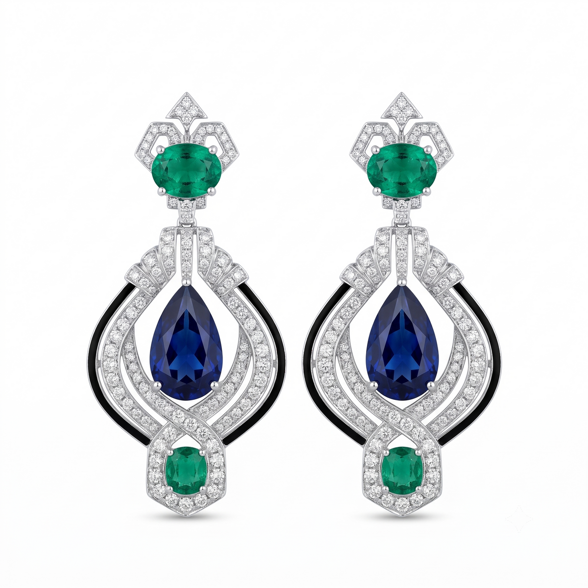 Althea Deco Gemstone Drops