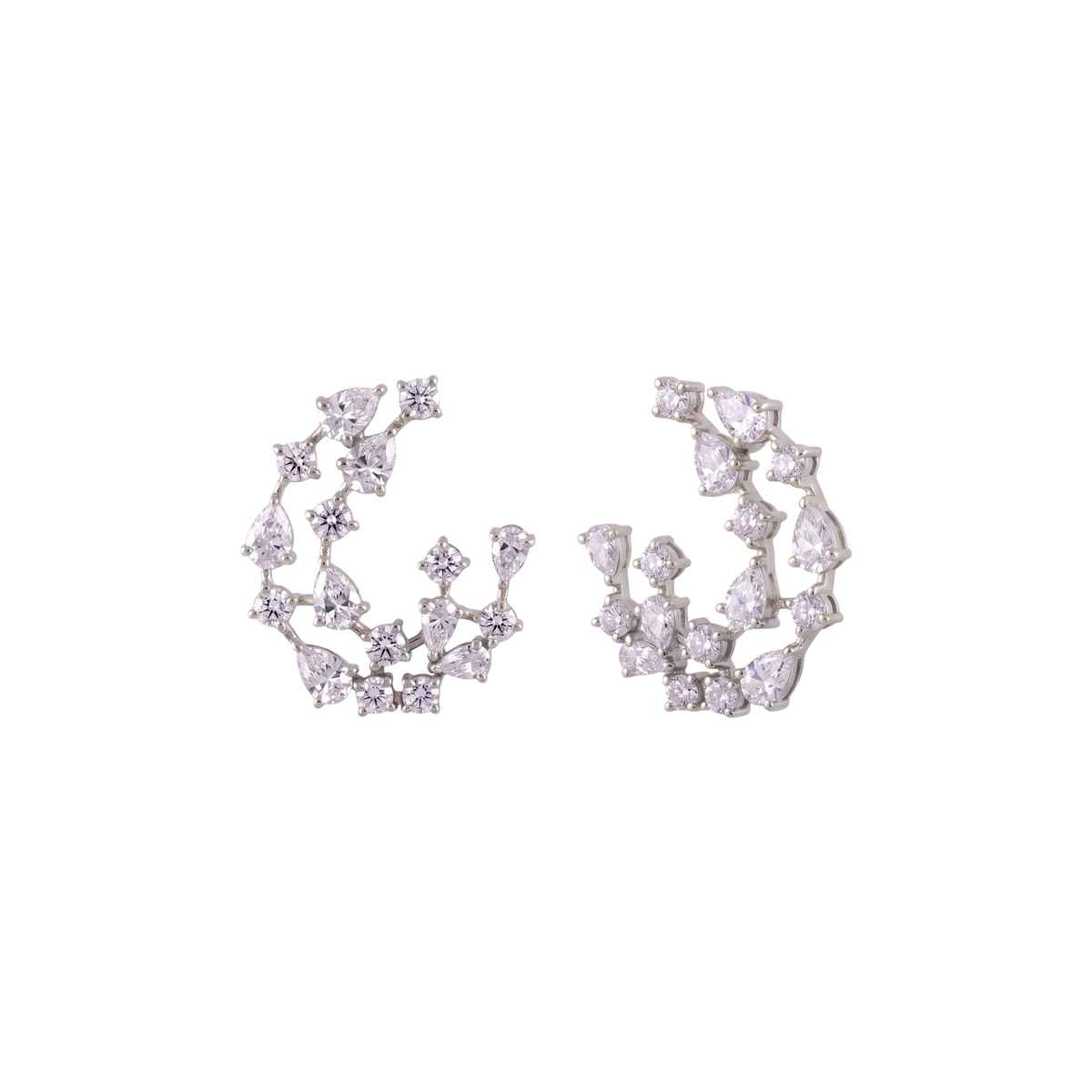Amarante Open Hoop Earrings