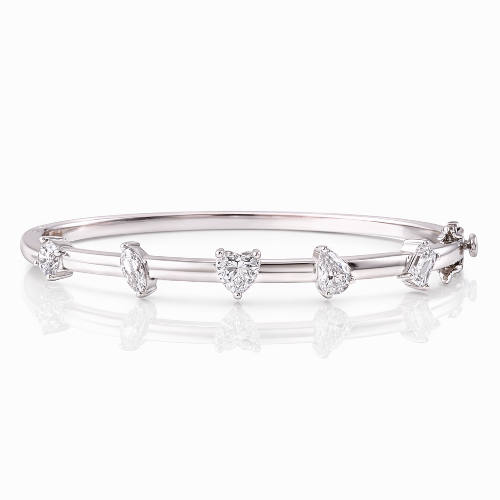 Majestic Fancy Diamond Cuff Bracelet