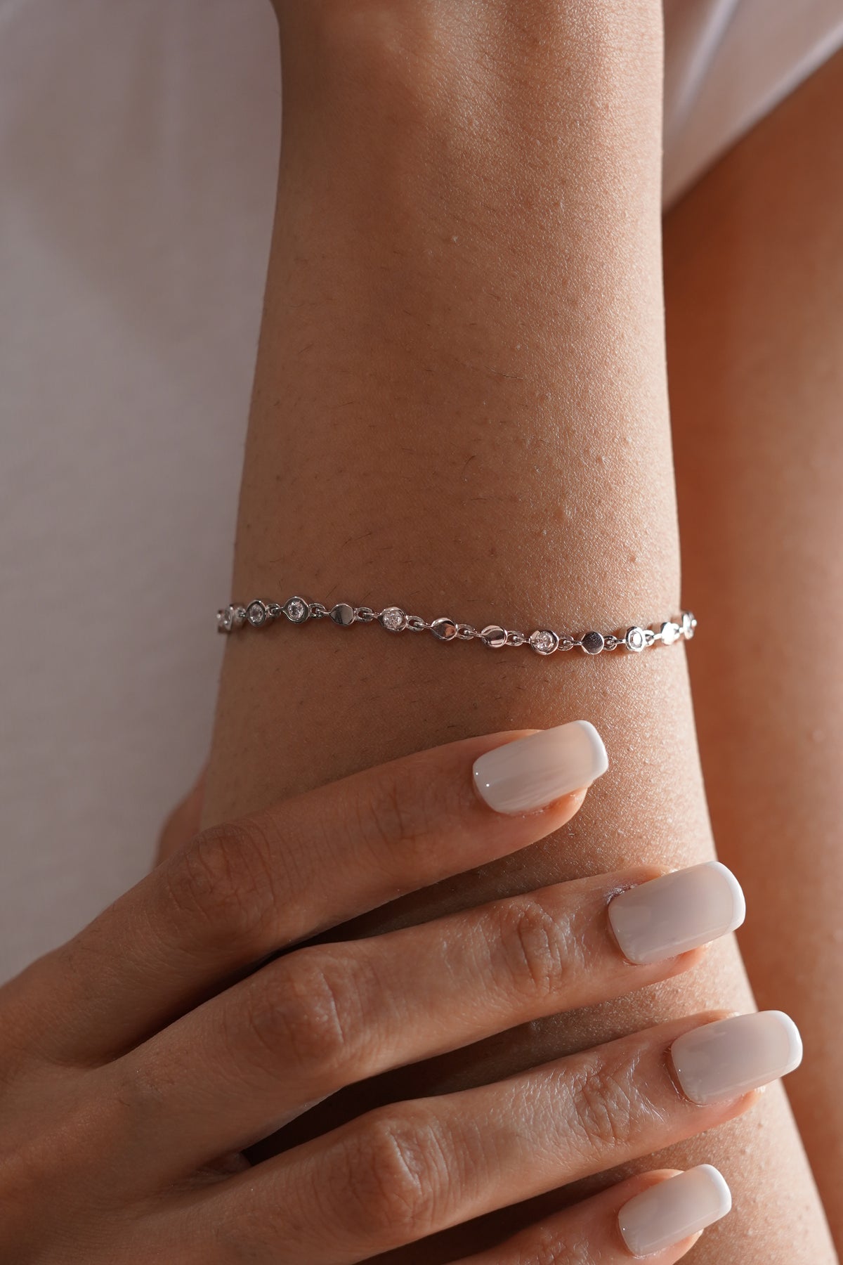 Orbit Diamond Link Bracelet
