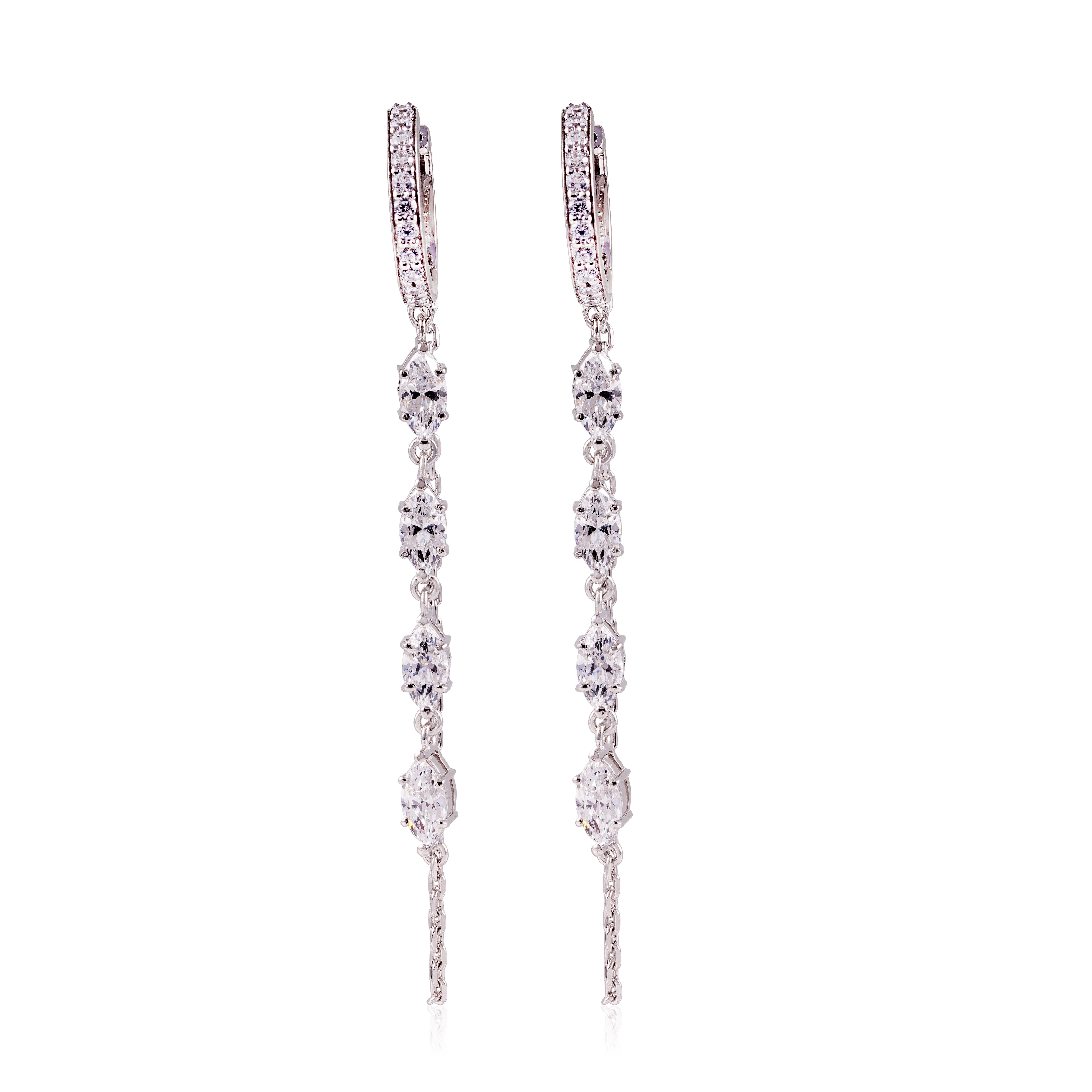 Diamond Loop Chain Hoops