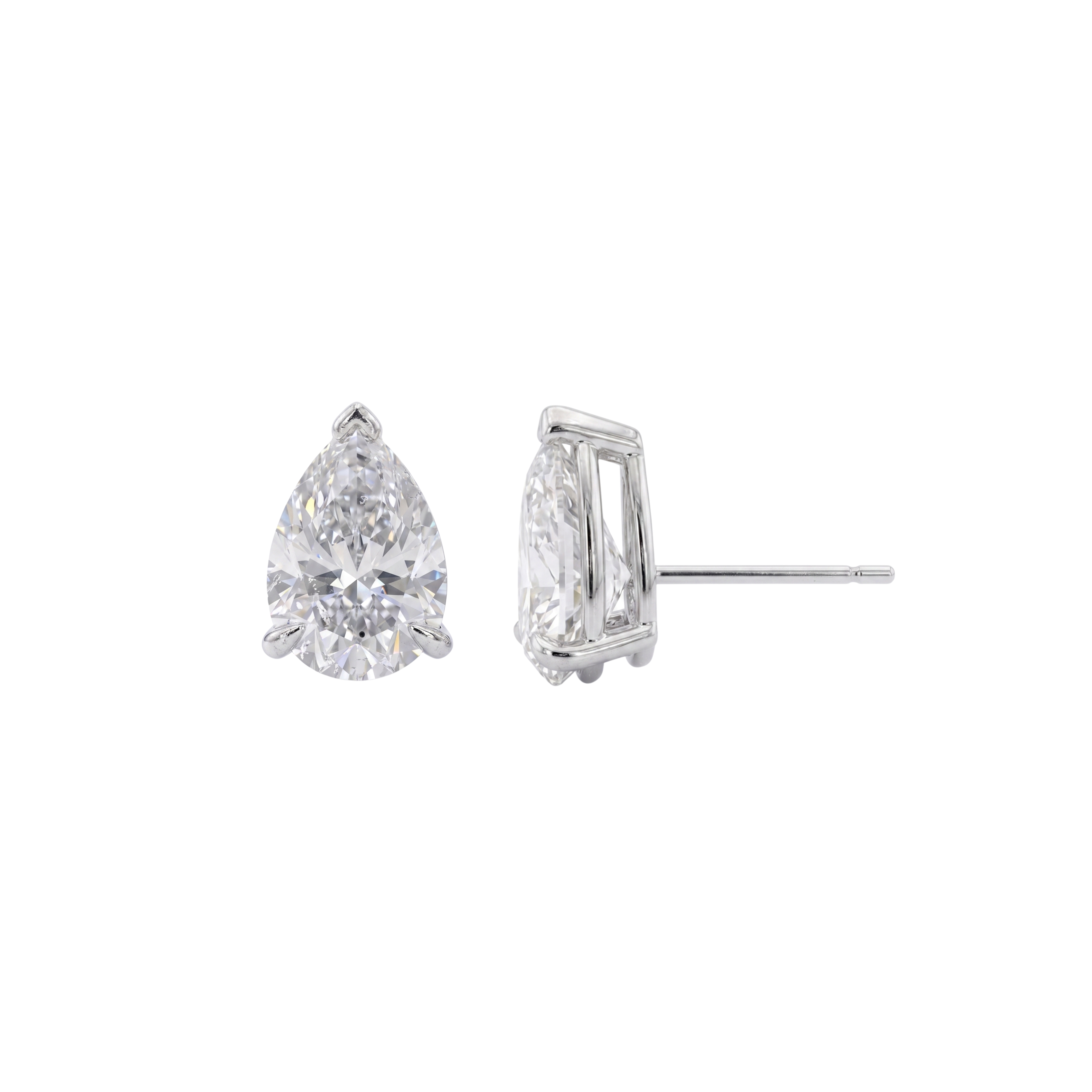 Pear Cut Solitaire Martini Studs