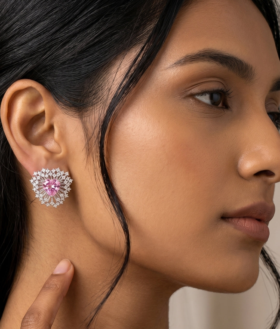 Radiant Heart Studs