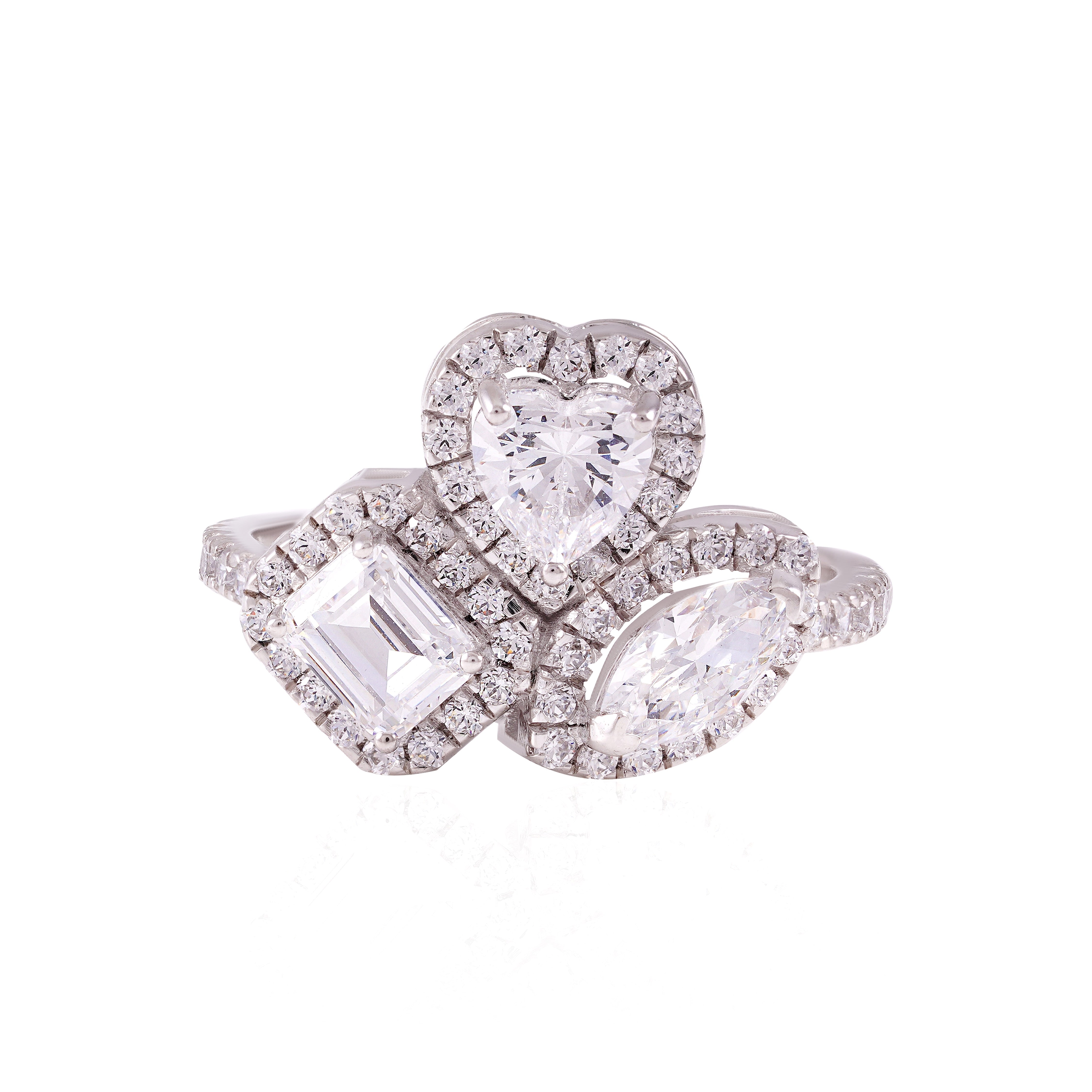 Solstice Three-Stone Ring