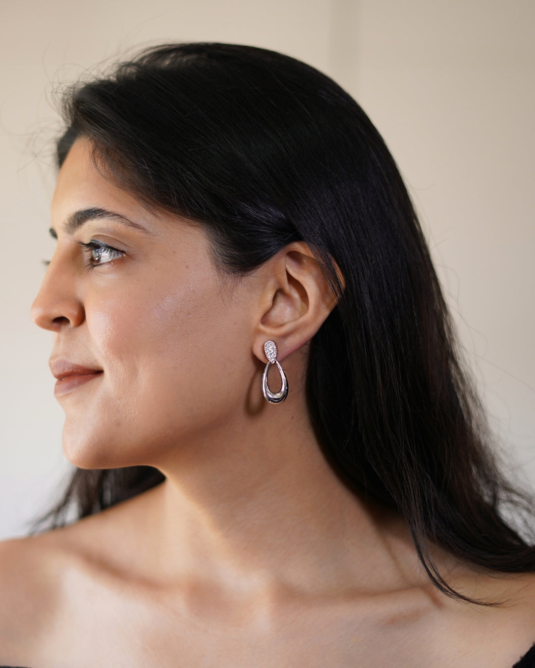 Zorina Medium Dome Earrings