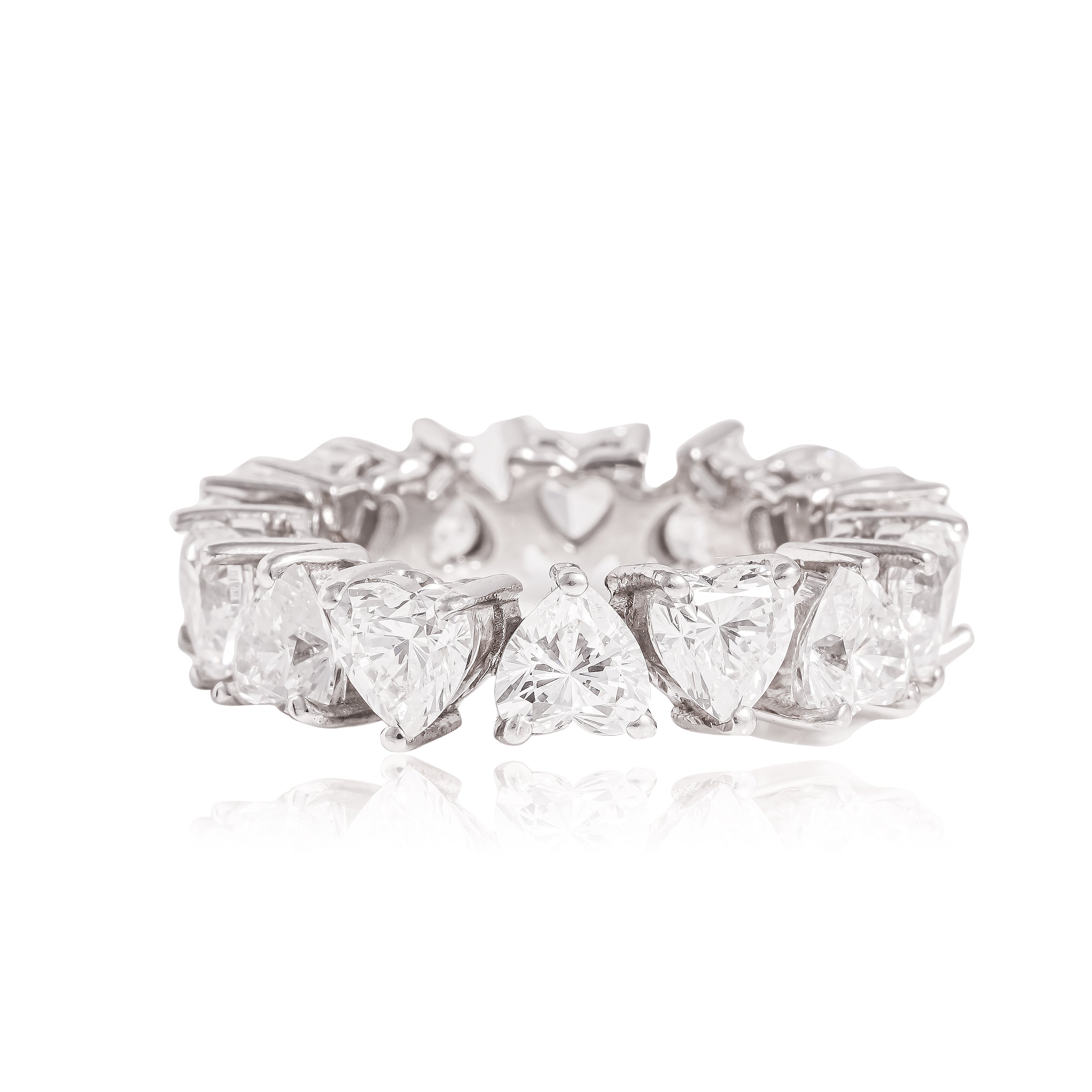 Heart Cut Eternity Ring