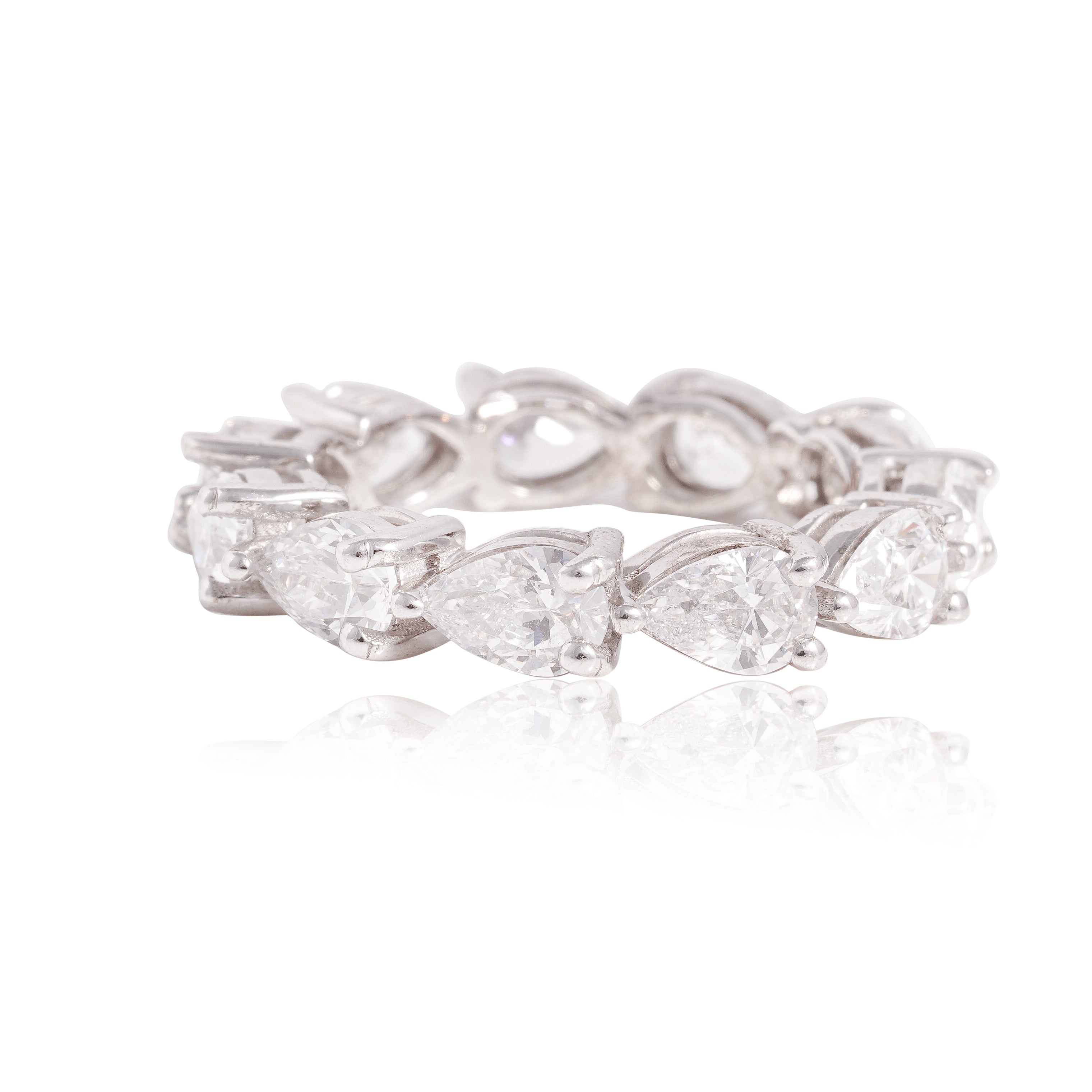 Pear Cut Eternity Ring