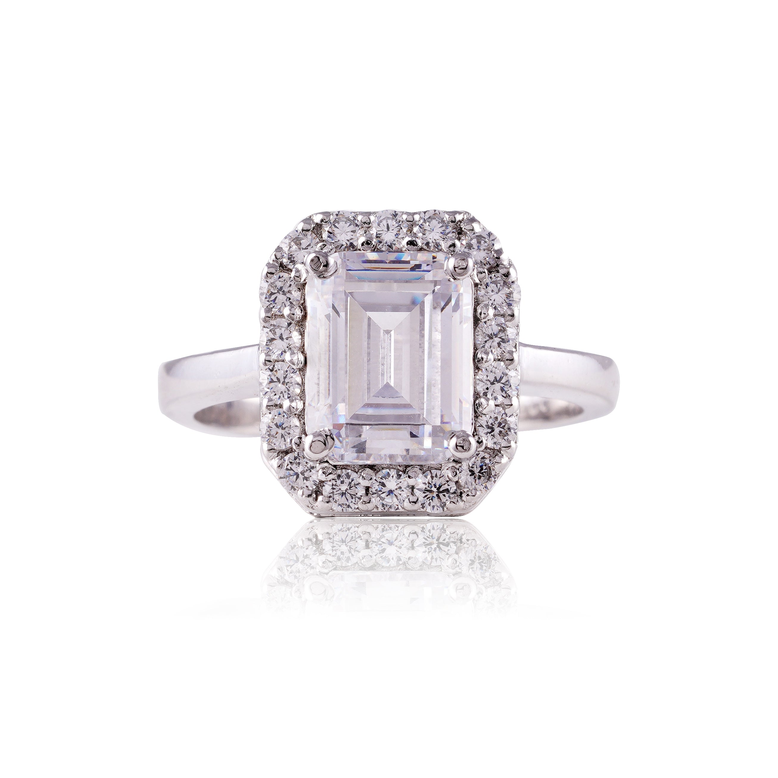 Amara Emerald Cut Solitaire Ring