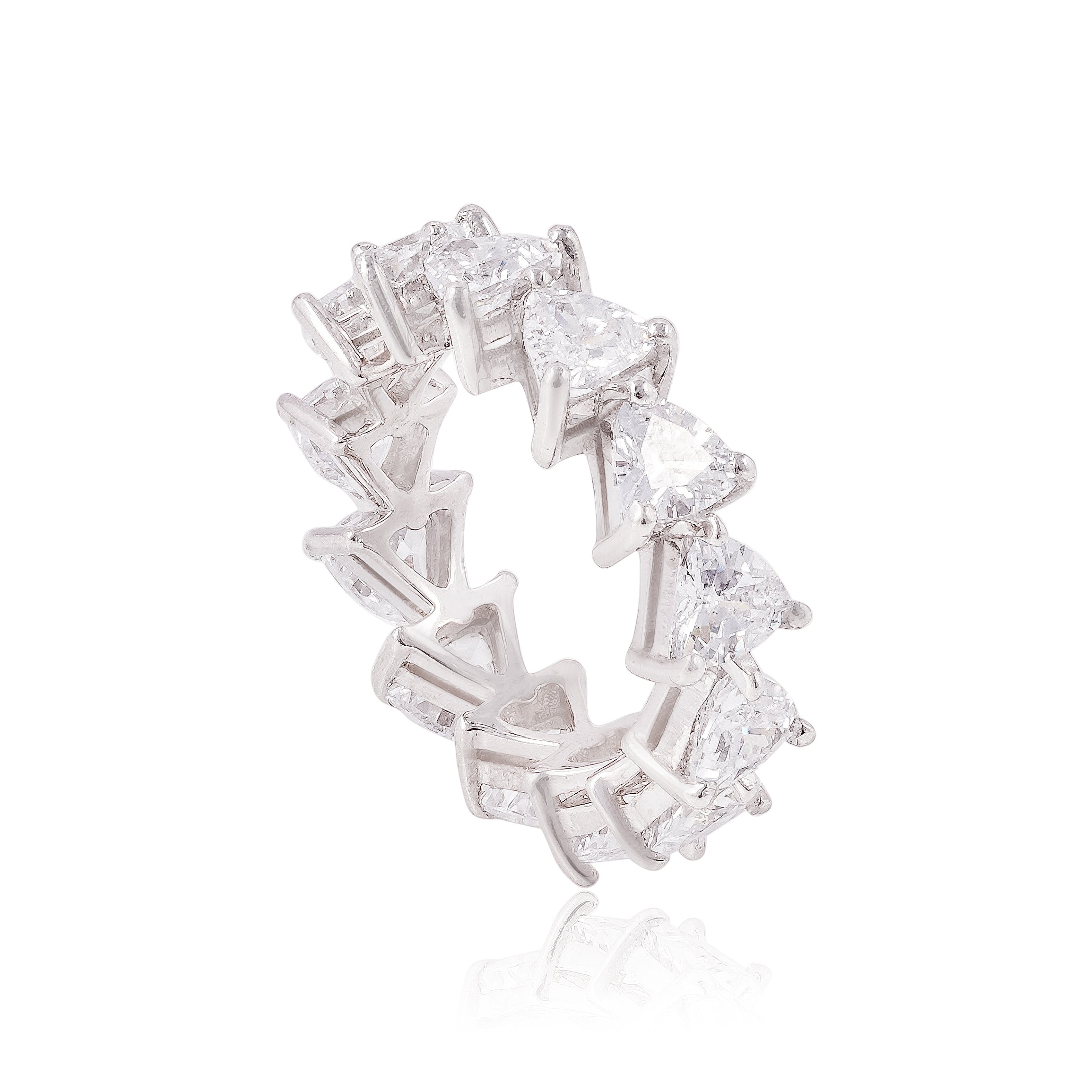 Trillion Cut Eternity Ring