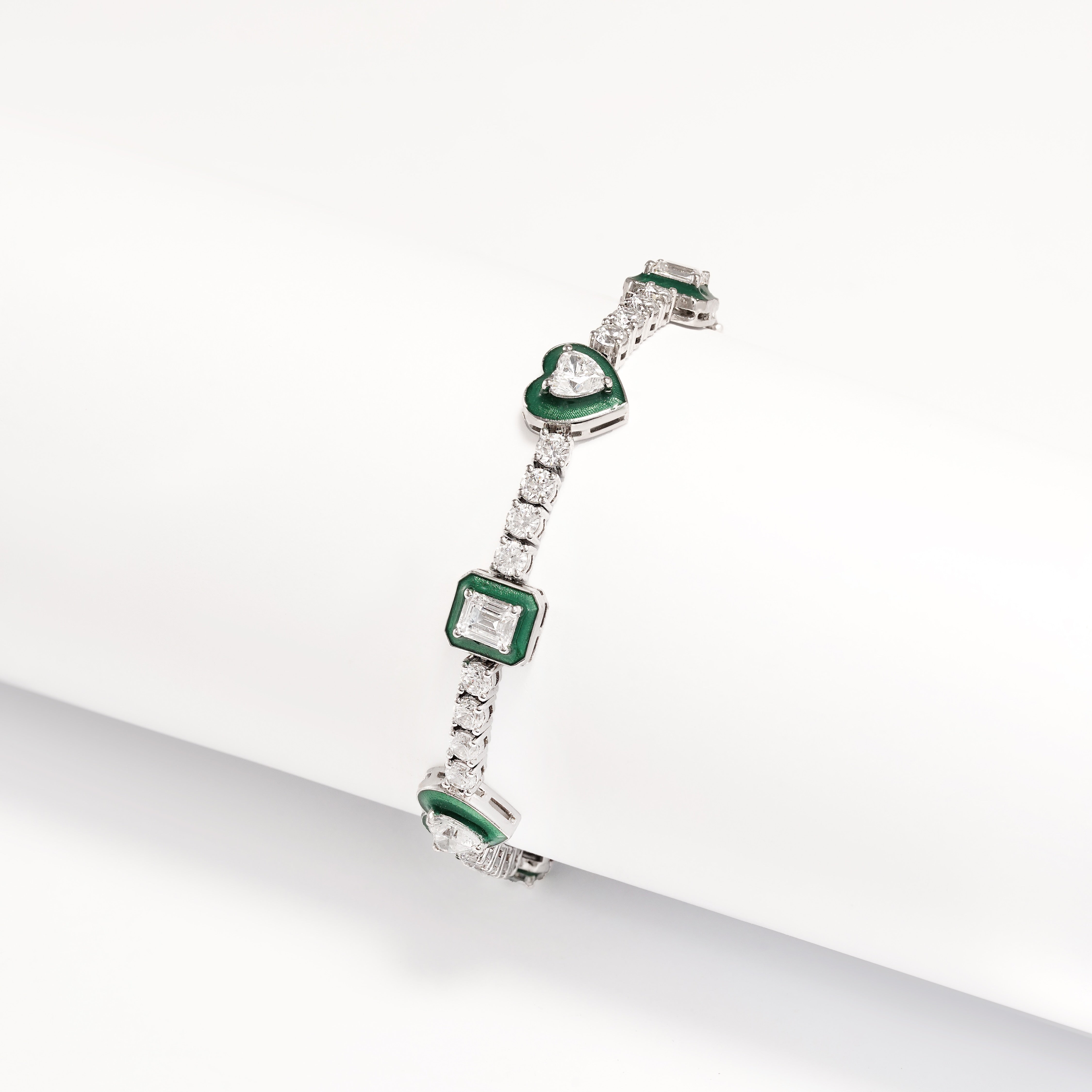 Horizon Enamel Tennis Bracelet