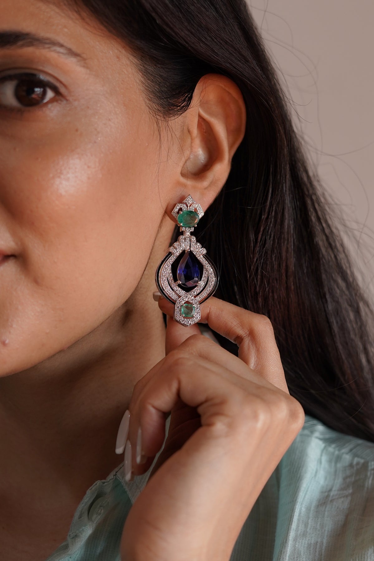 Althea Deco Gemstone Drops