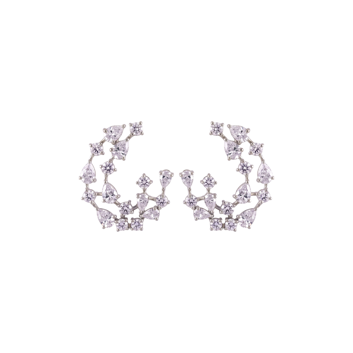 Amarante Open Hoop Earrings