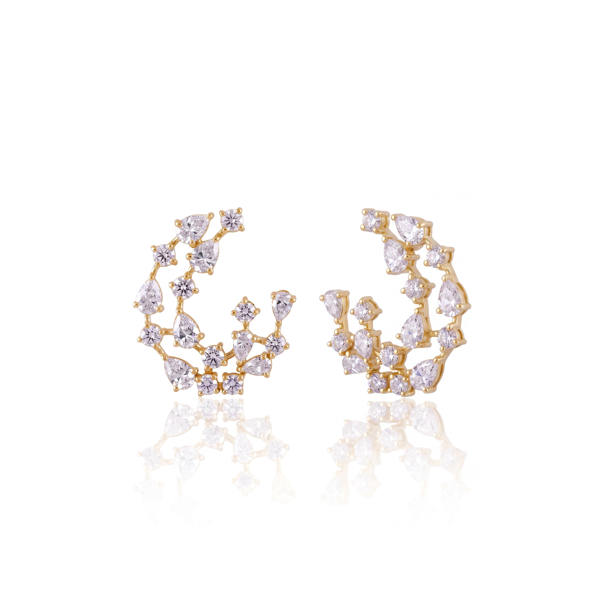 Amarante Open Hoop Earrings