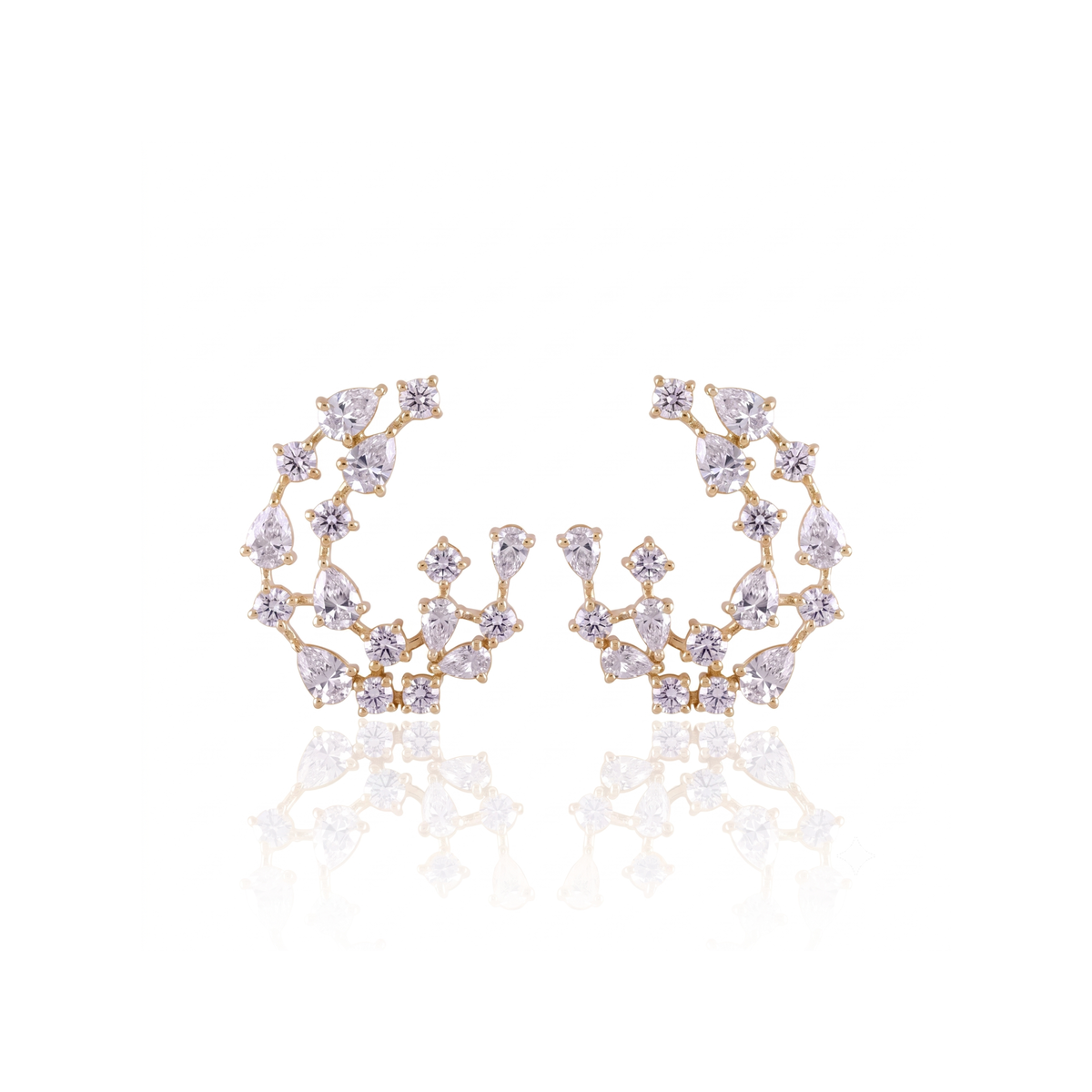 Amarante Open Hoop Earrings