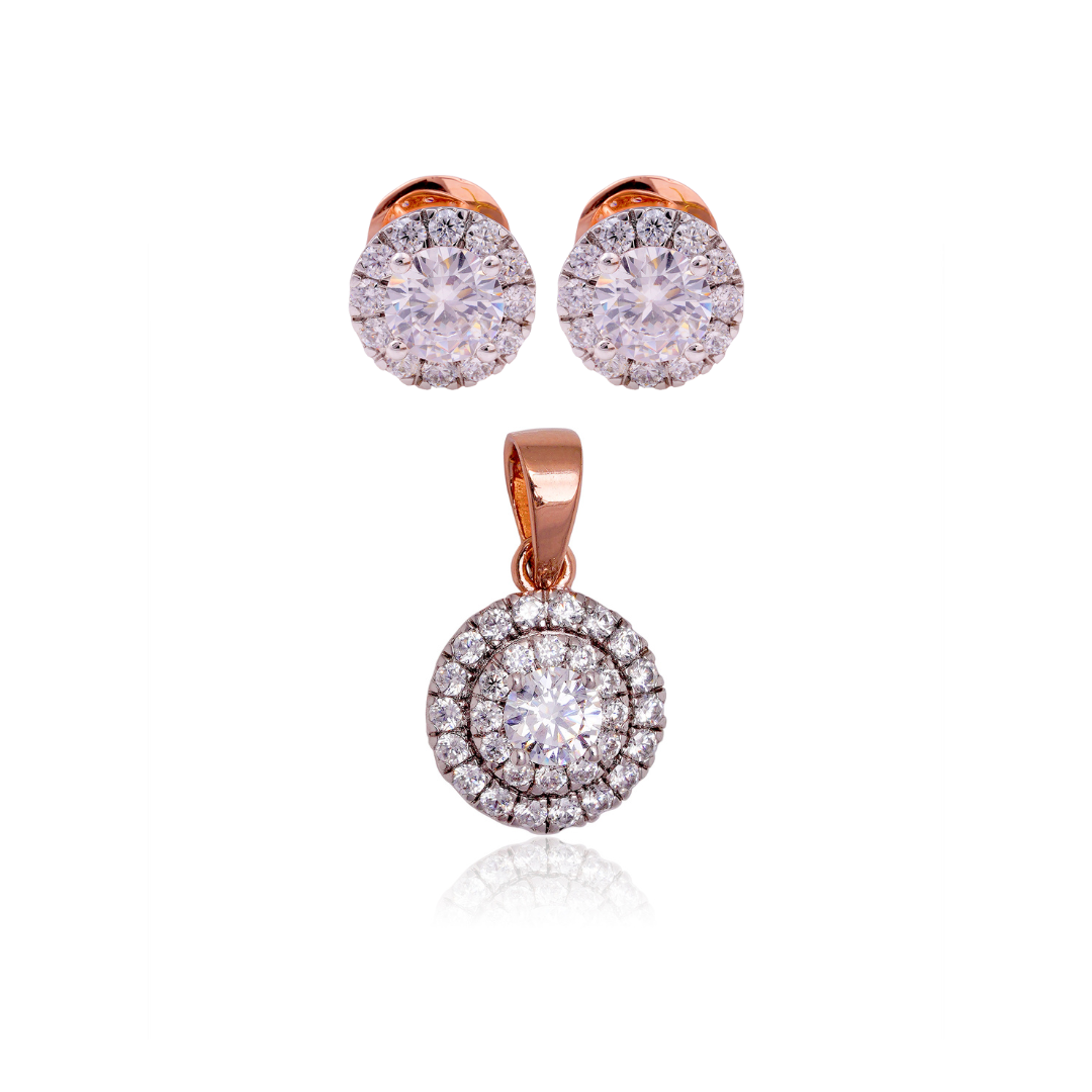 Elara Solitaire Pendant Set