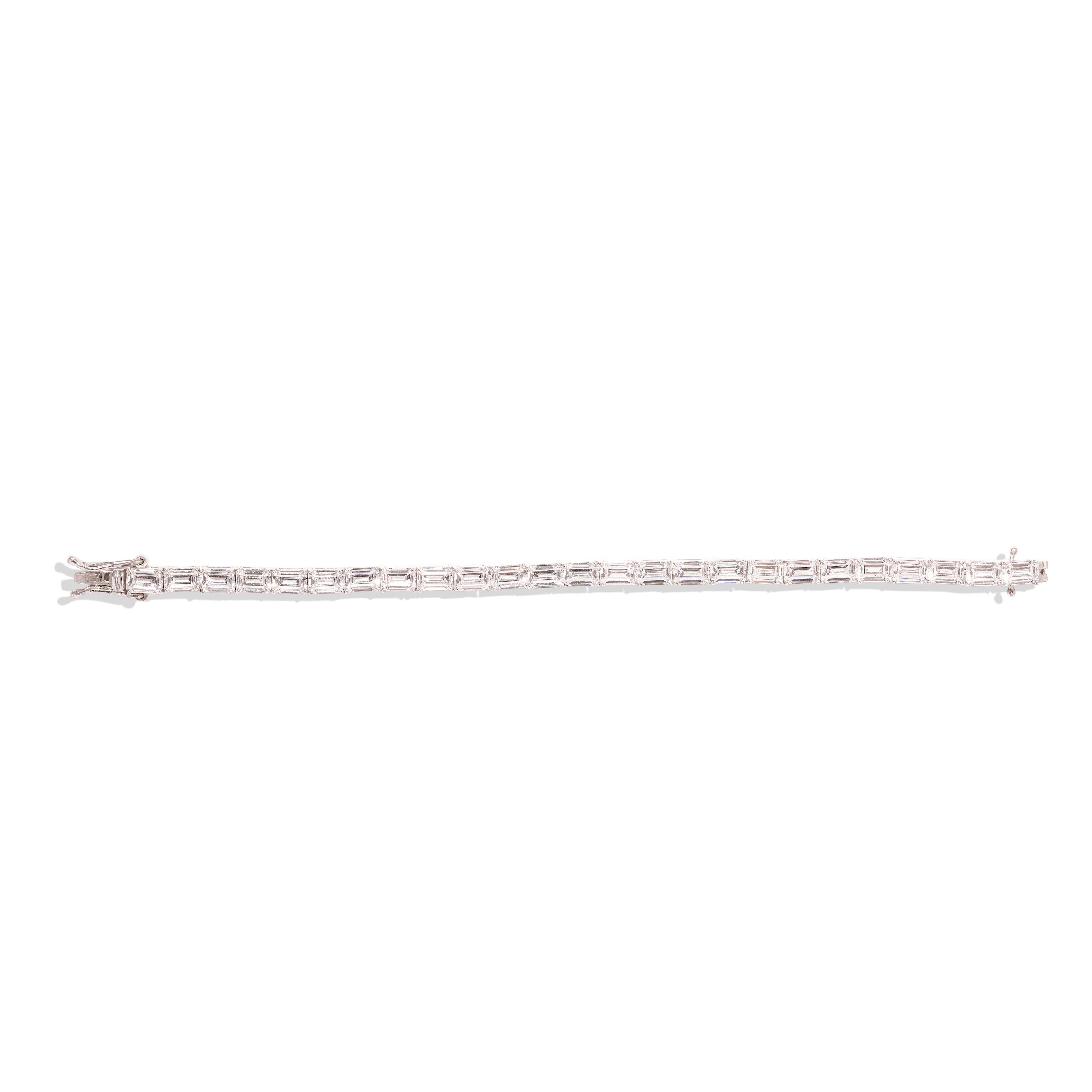 Emerald Shape Tennis Bracelet