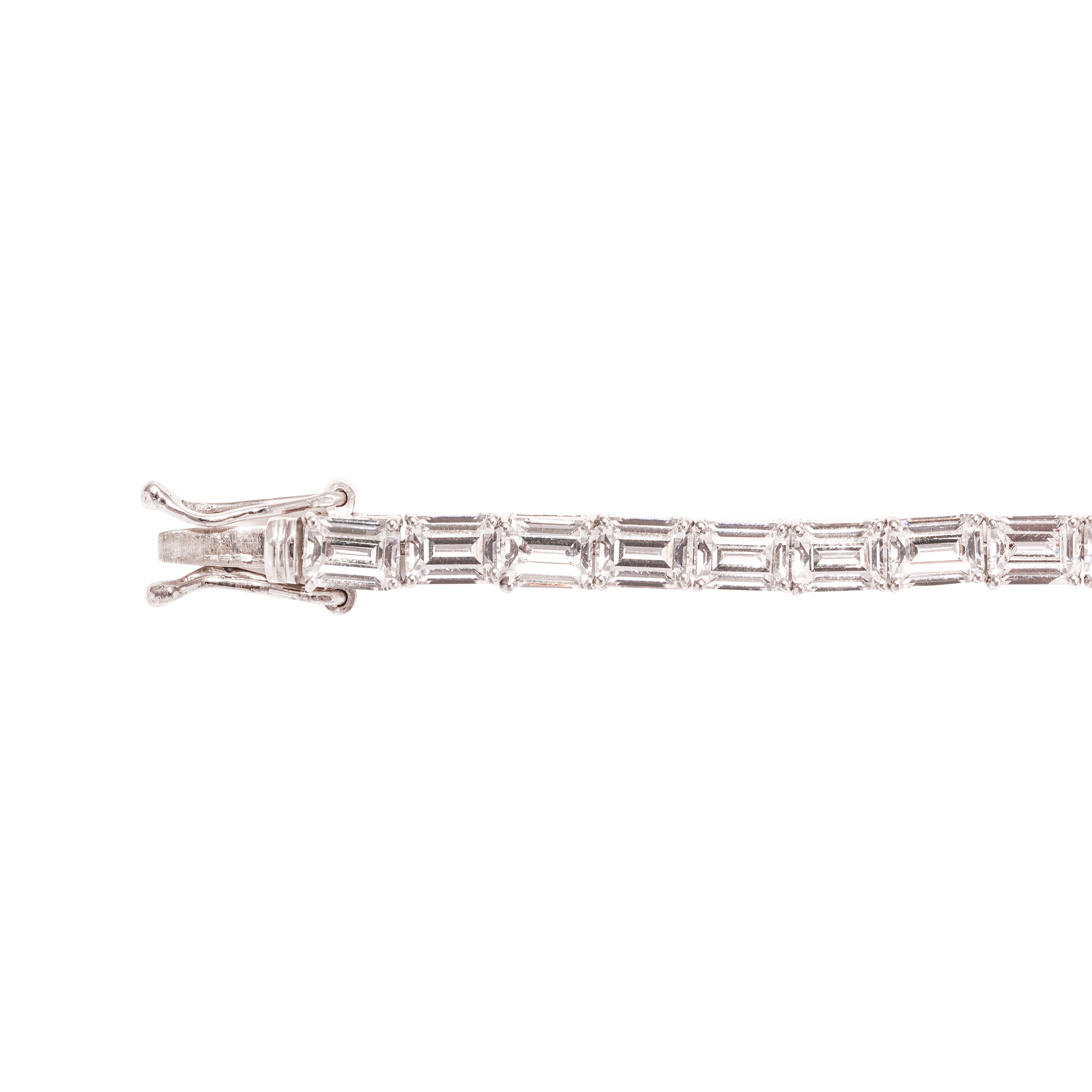 Emerald Shape Tennis Bracelet