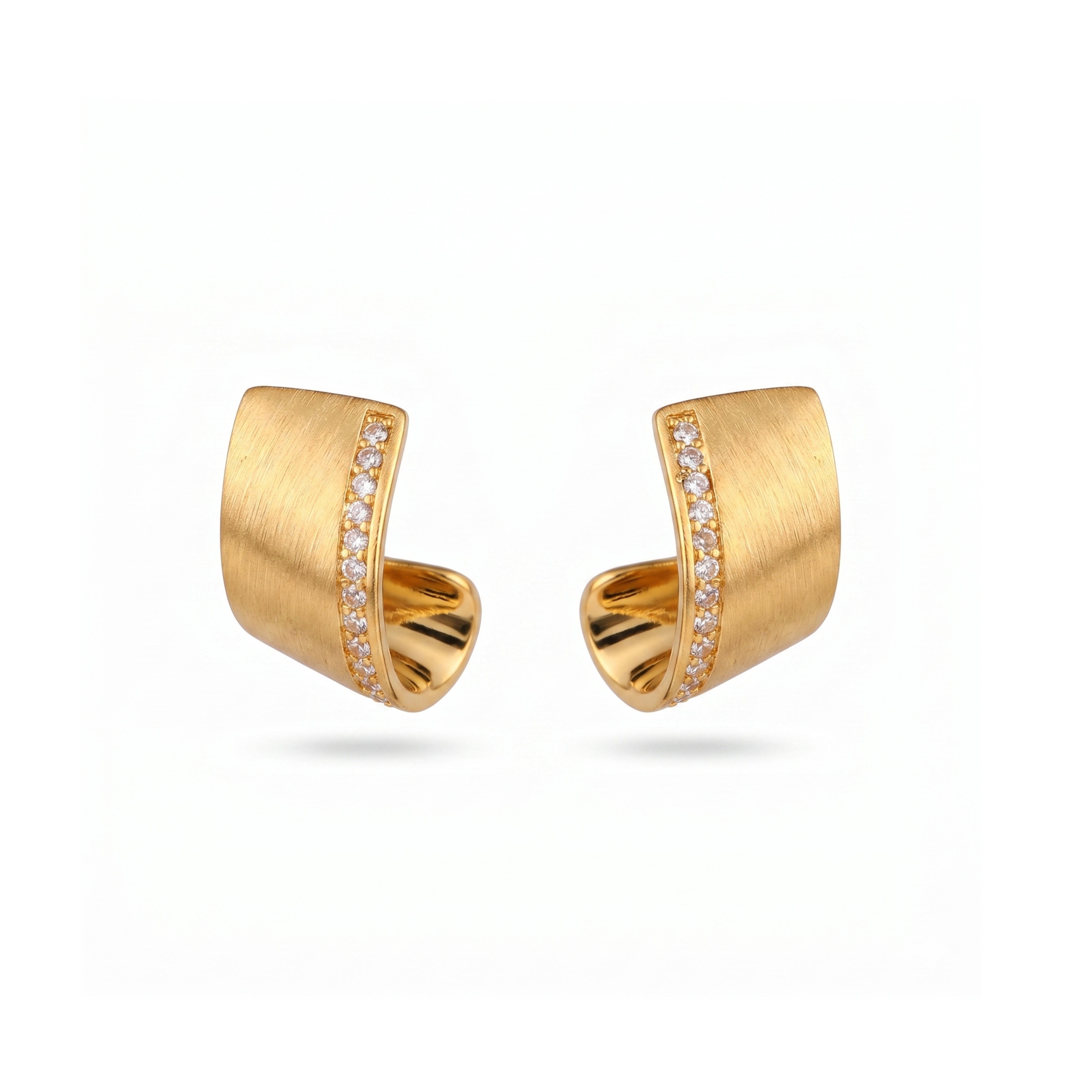 Gilded Curve Studs