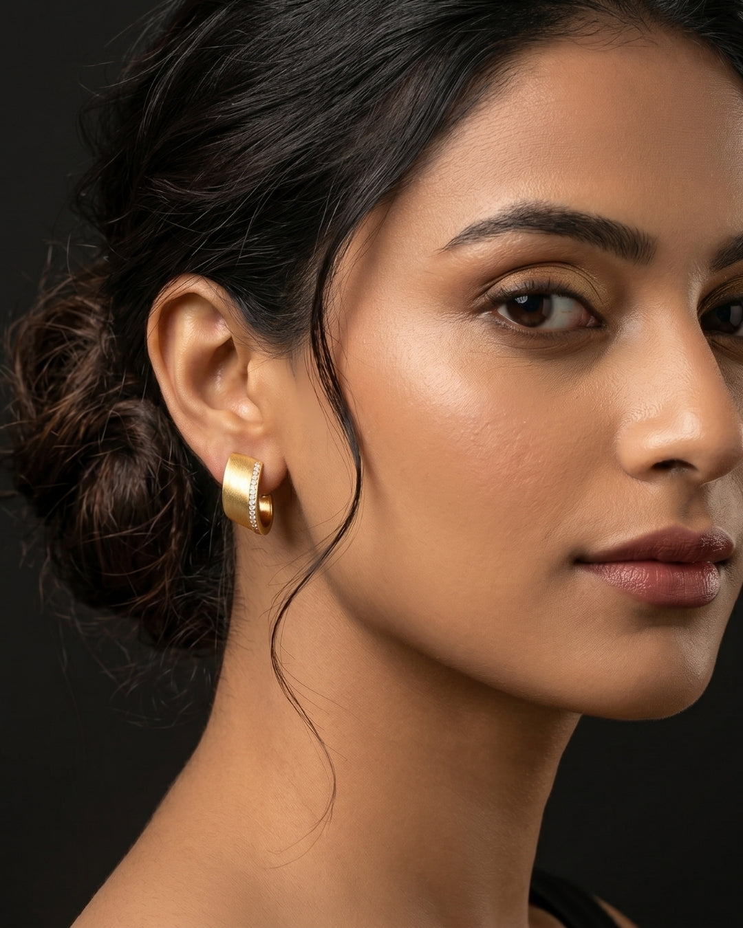 Gilded Curve Studs