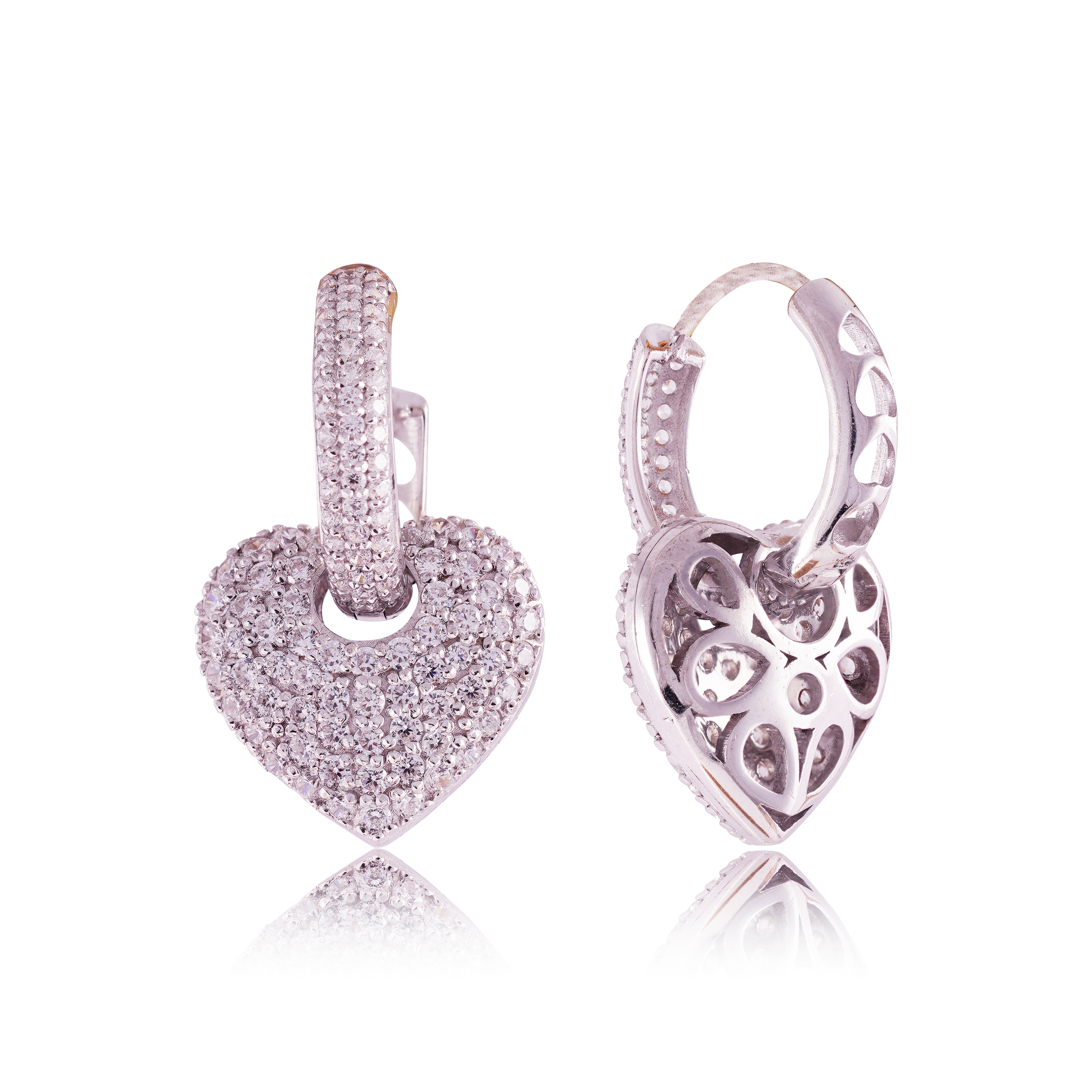 Heart Drop Earrings