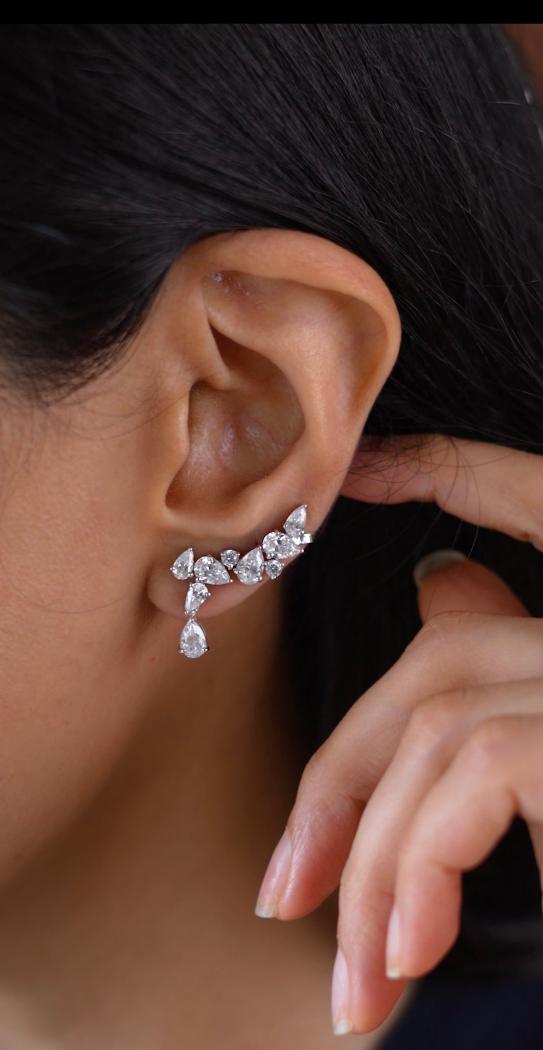Laurel Diamond Drop Cuff