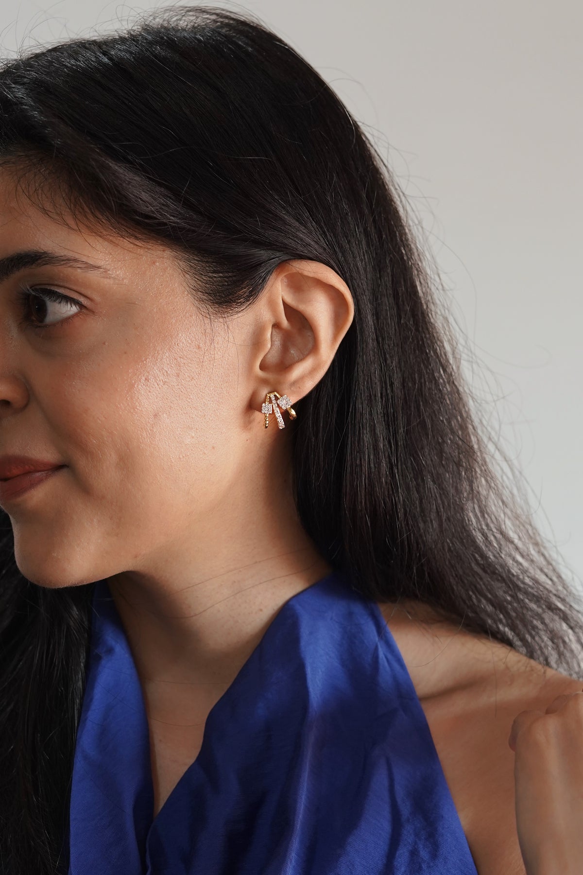 Trio Mini Huggie Earrings