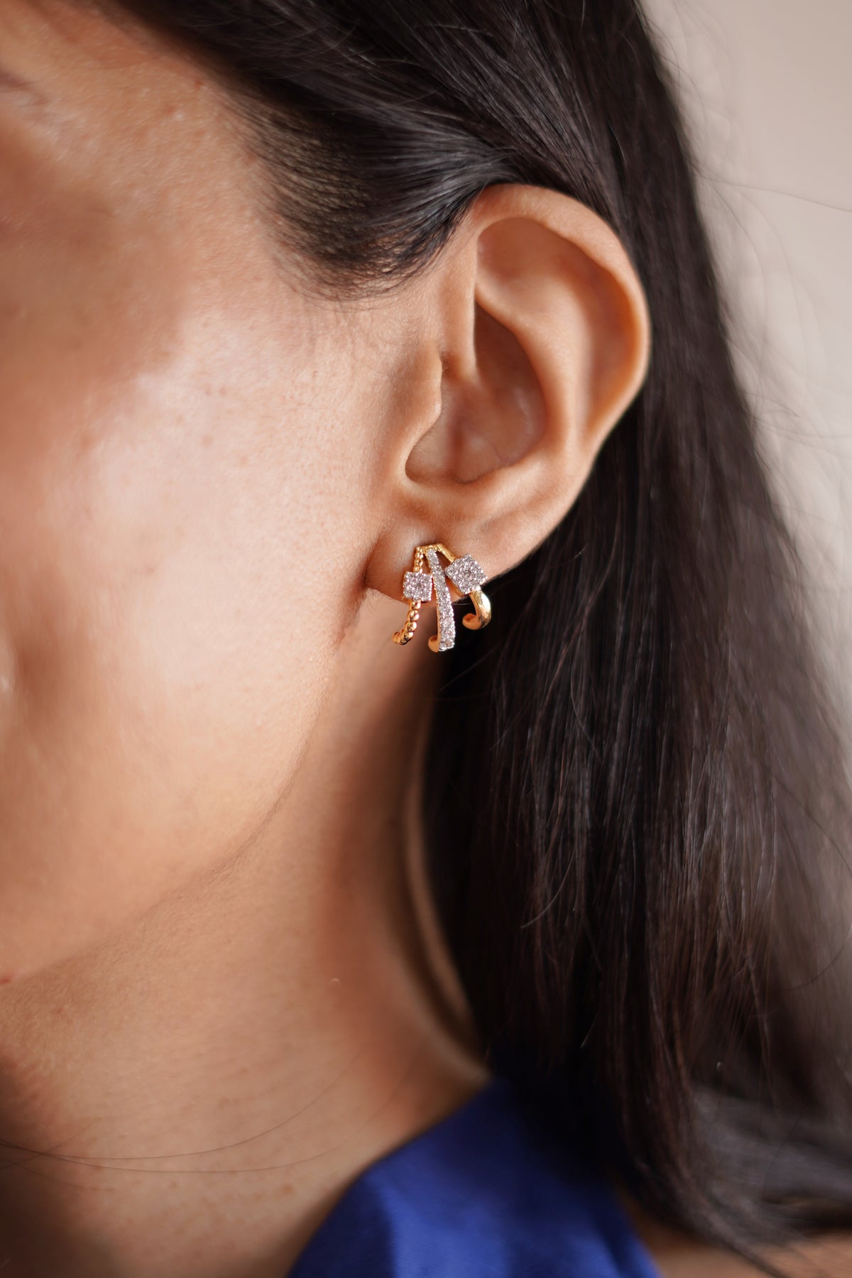 Trio Mini Huggie Earrings