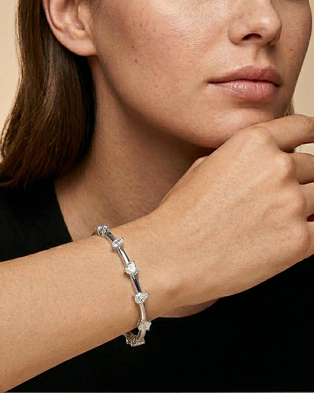 Majestic Fancy Diamond Cuff Bracelet