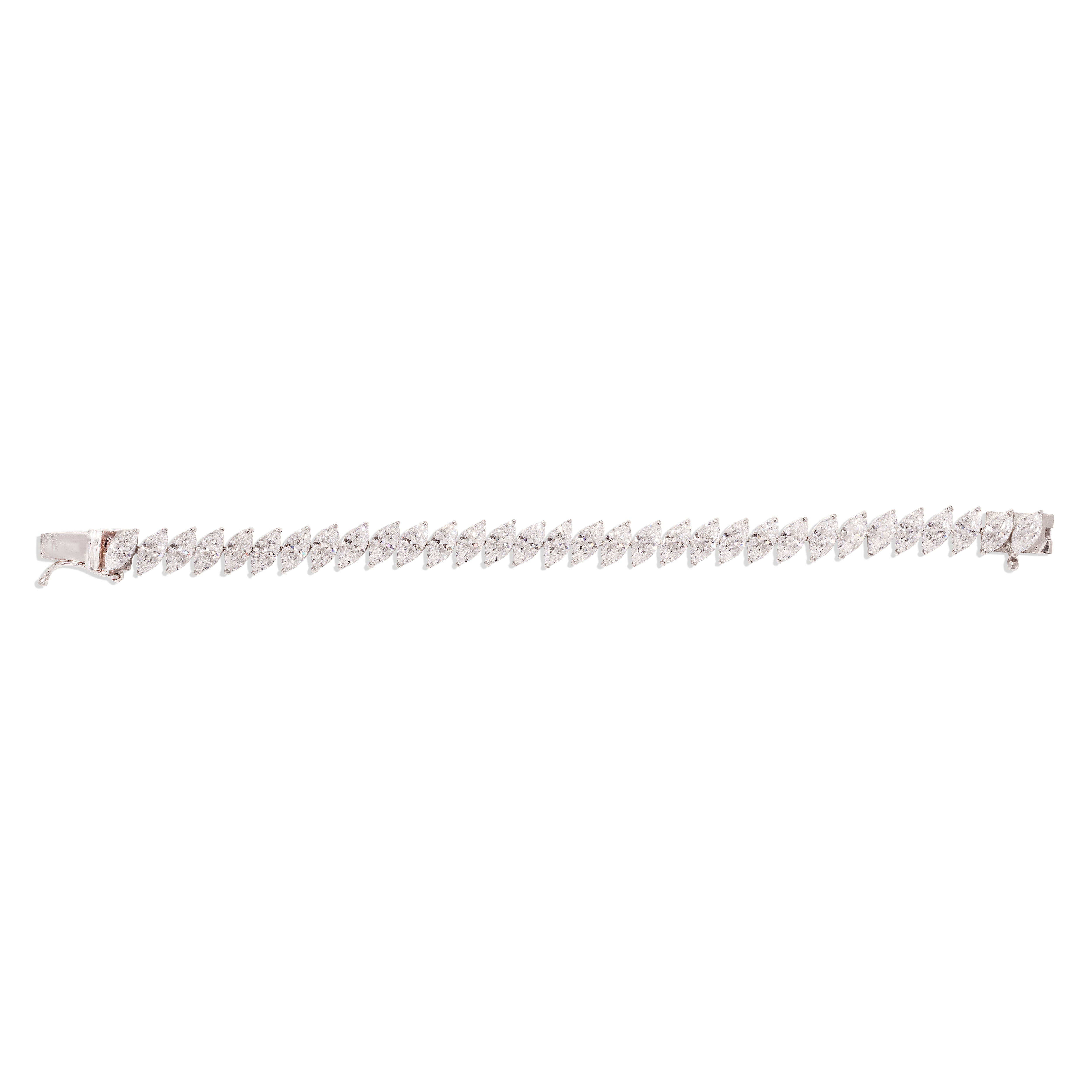 Marquise Shape Tennis Bracelet