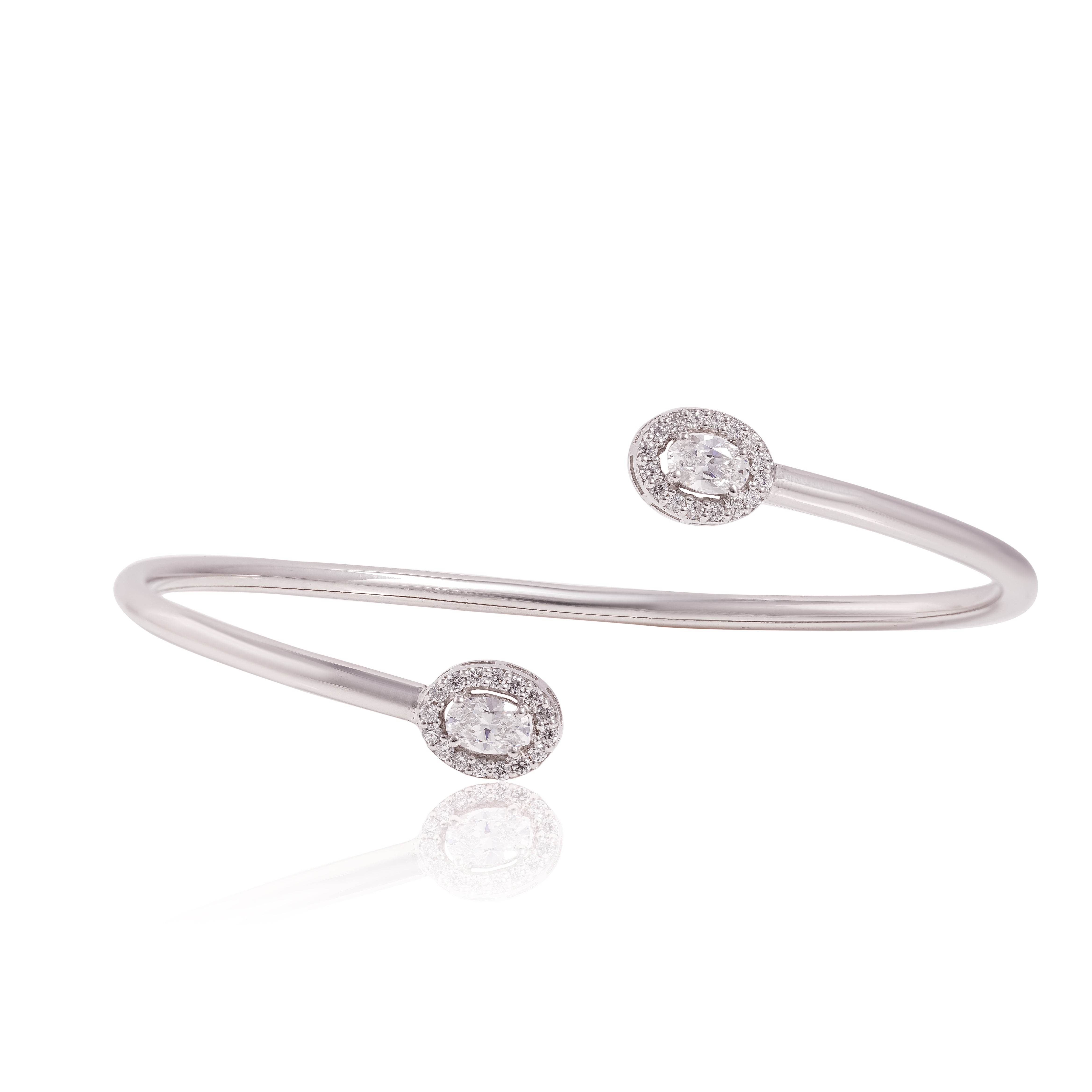 Oval Open Flexi Bangle