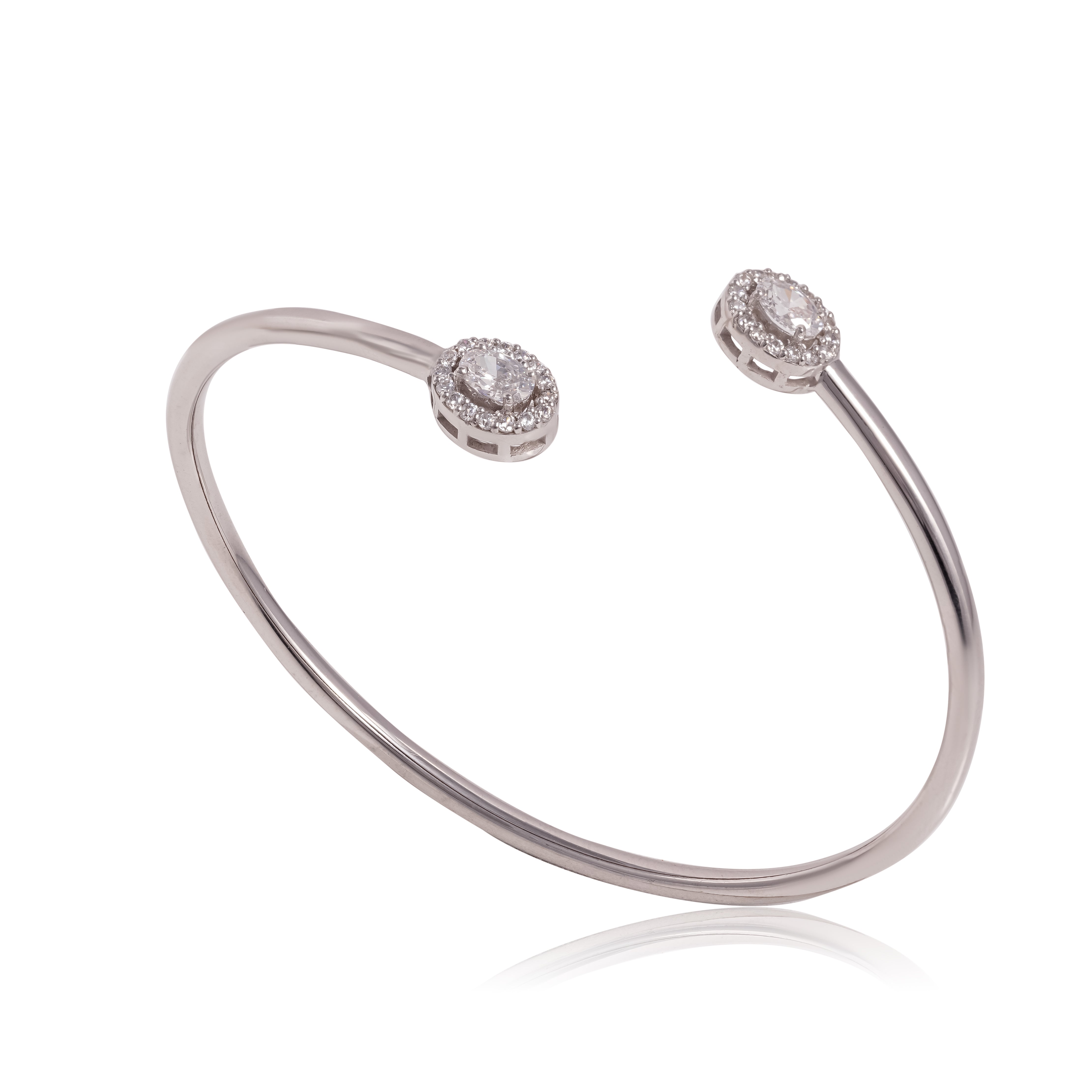 Oval Open Flexi Bangle