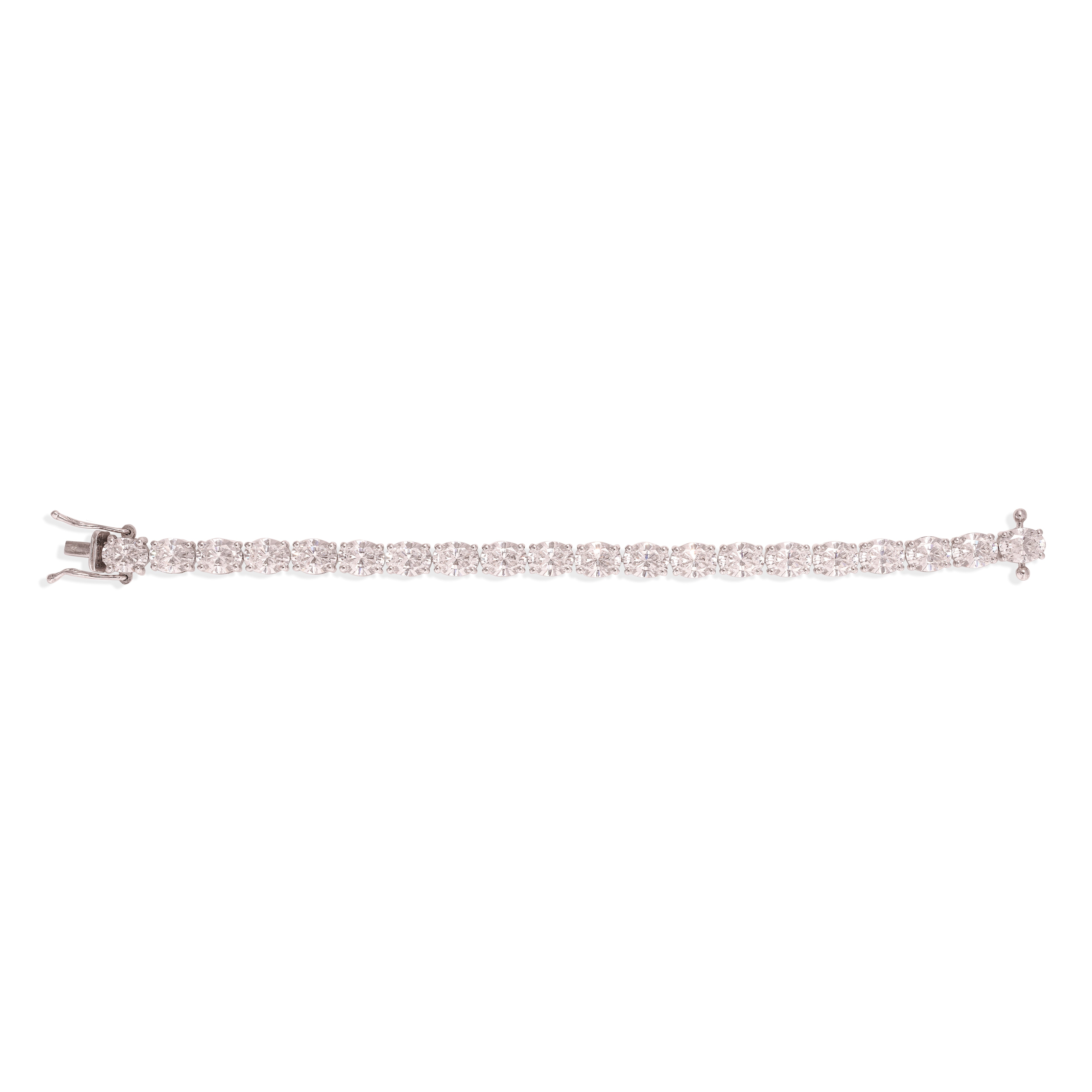 Oval Shape Tennis Bracelet