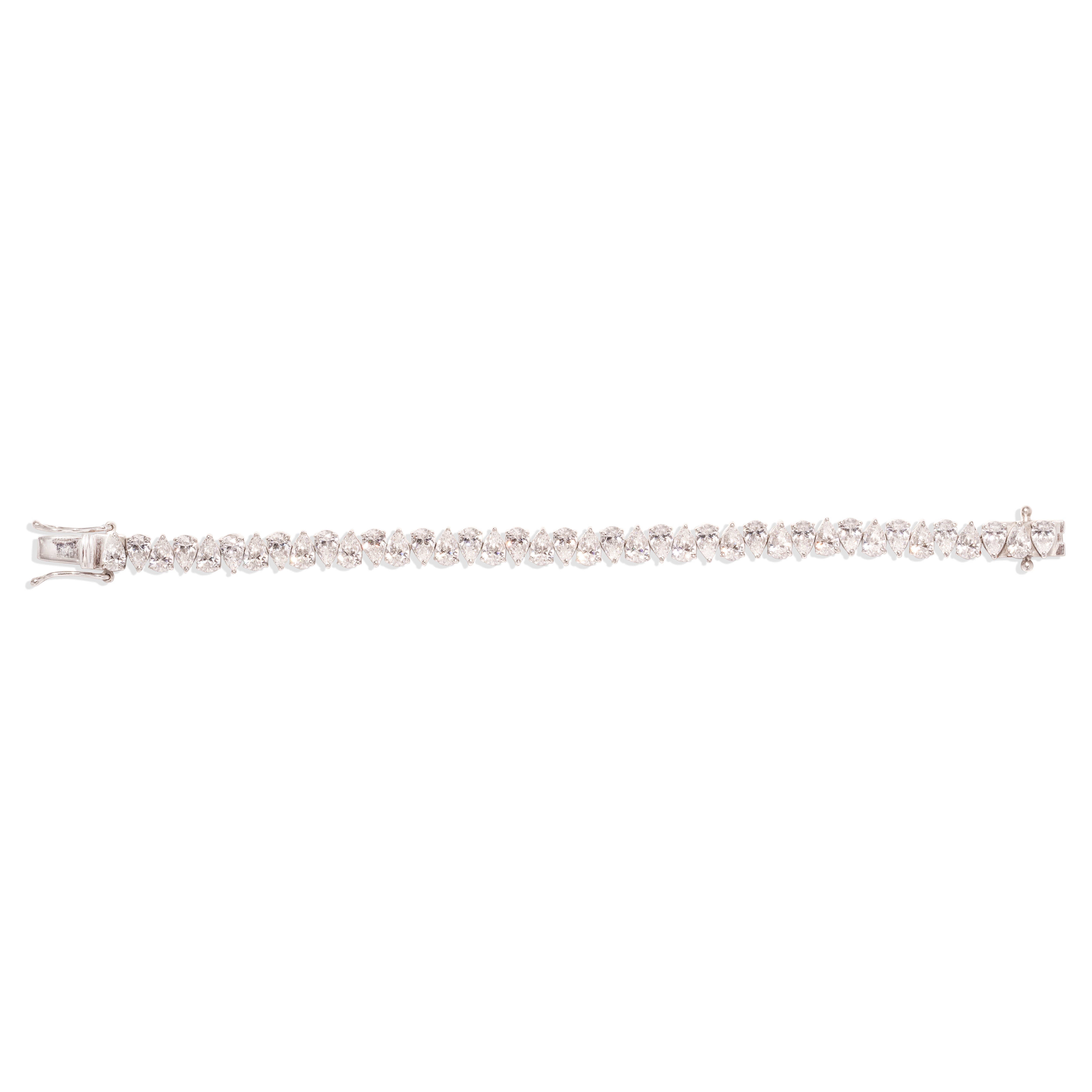 Pear Shape Tennis Bracelet