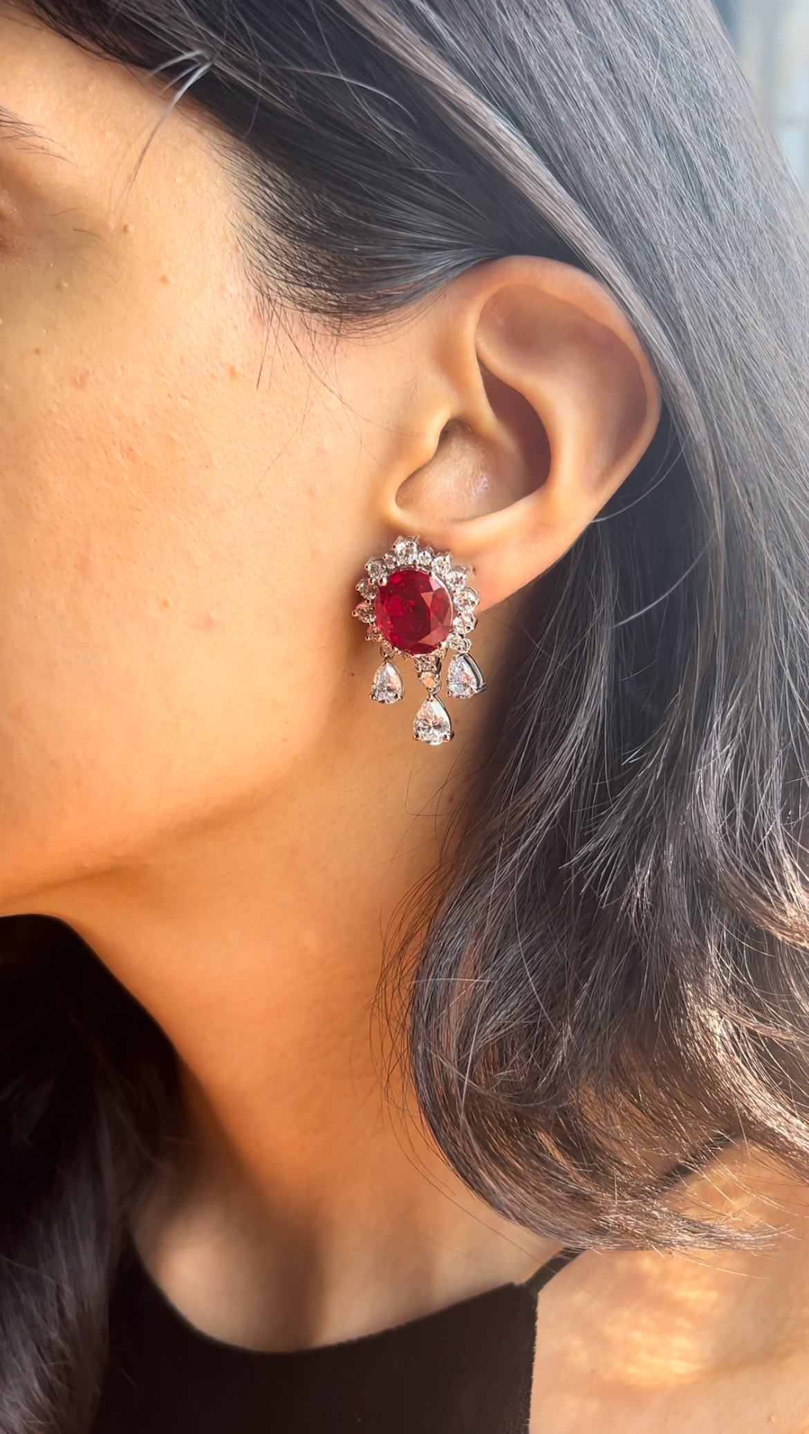 Ruby Rhapsody Earrings