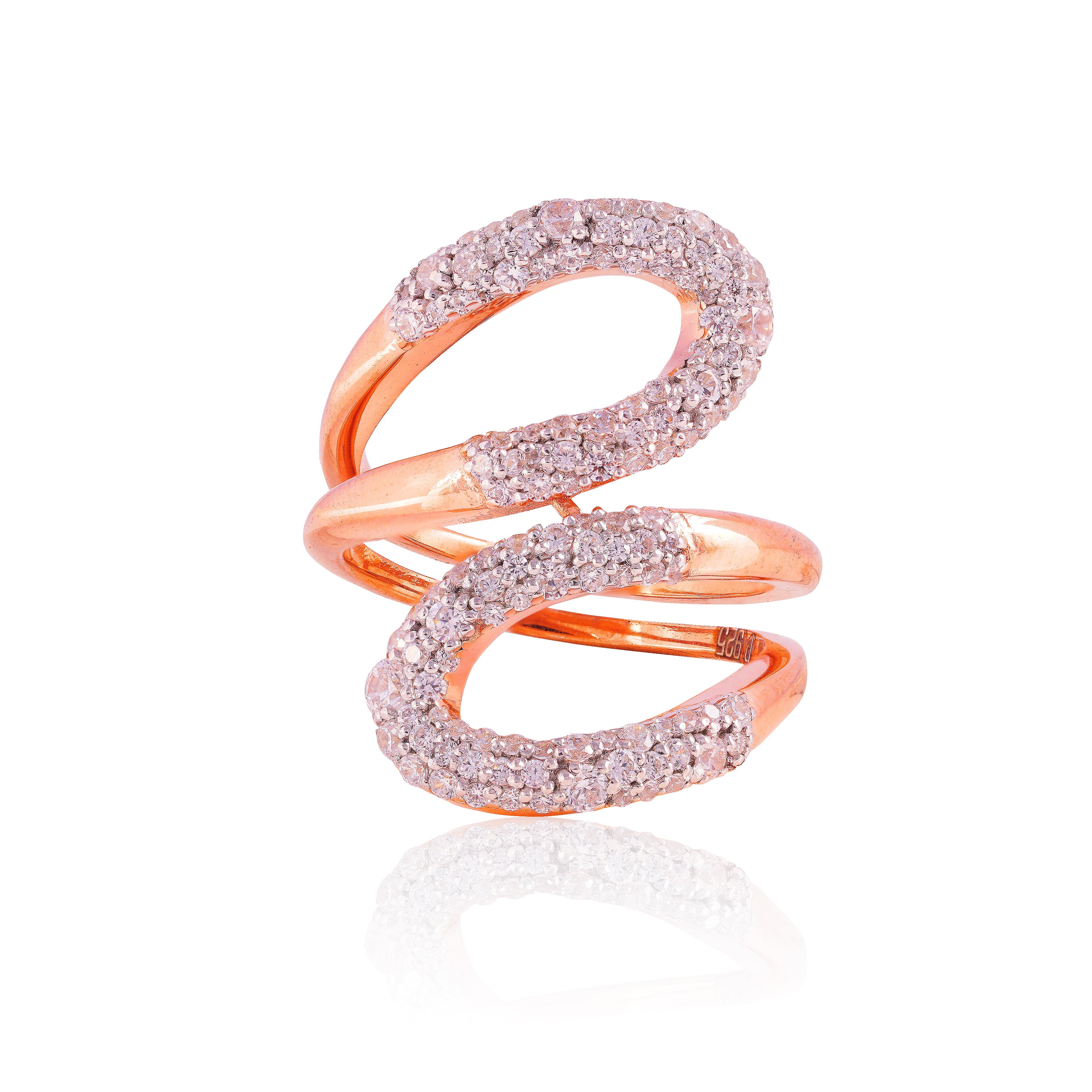 Whirlwind Pave Ring